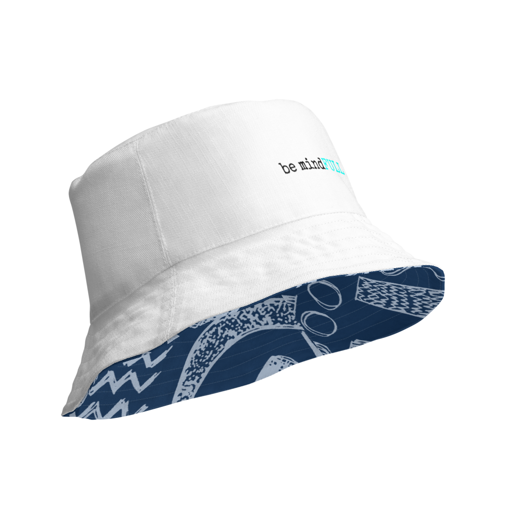 be mindFULL Blueprint Reversible Bucket Hat
