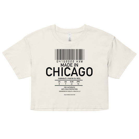 Made In Chicago Crop Top (Cream)
